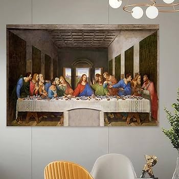 レオナルドダ・ヴィンチ　最後の晩餐　アートポスター Amazon.co.jp: ポスター レオナルド ダ ヴィンチ (最後の晩餐
